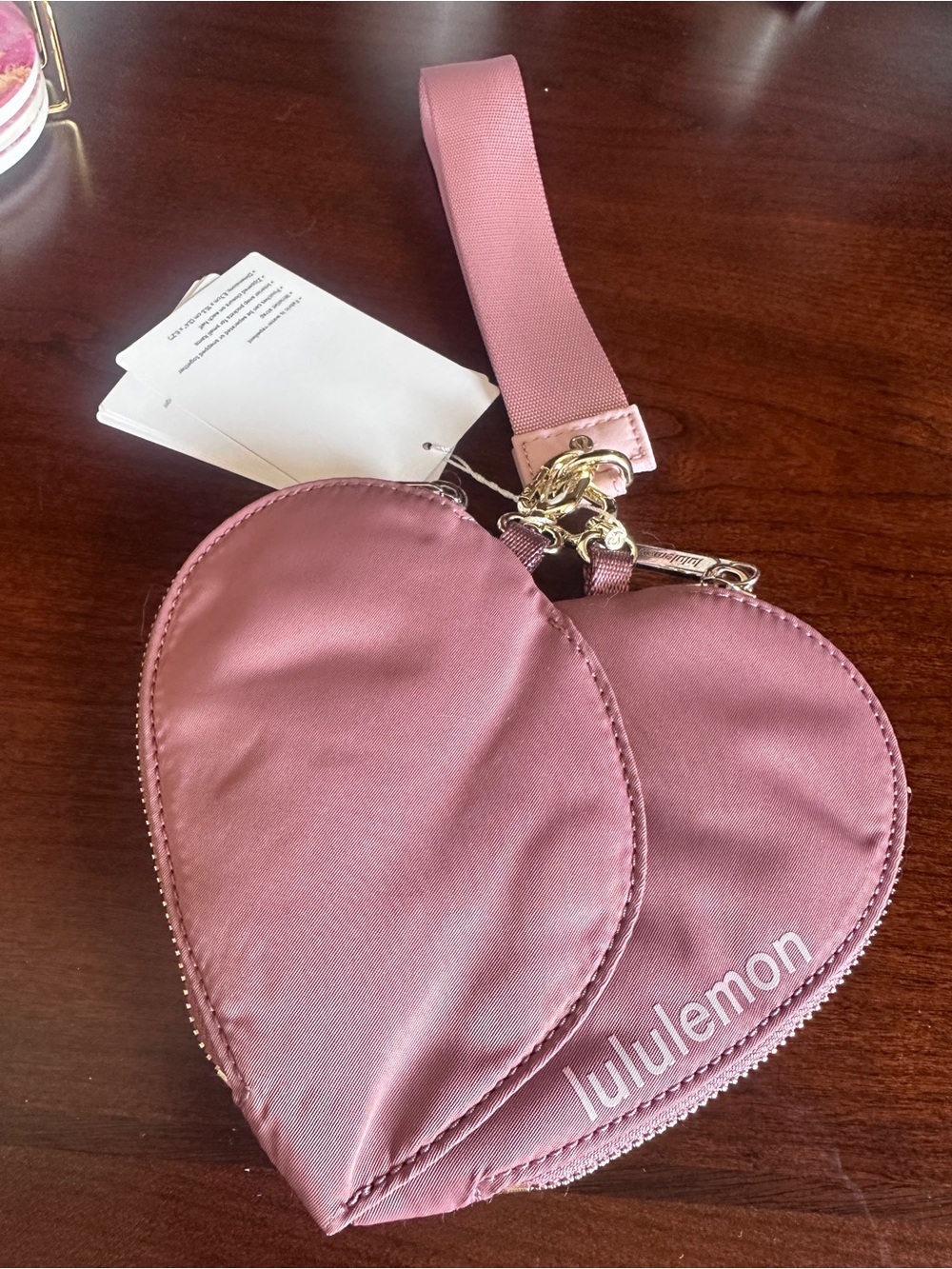 Lululemon Pink Dual Pouch Wristlet
